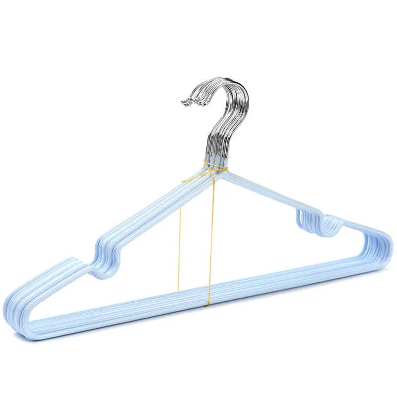 10 Pcs Durable Metal Clothes Hanger with Non-Slip Coating, HG0002