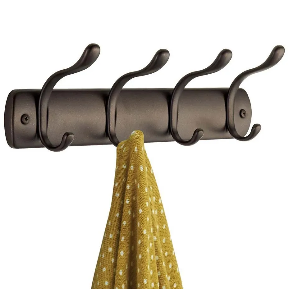 4 Hook Coat Rack - Bronze