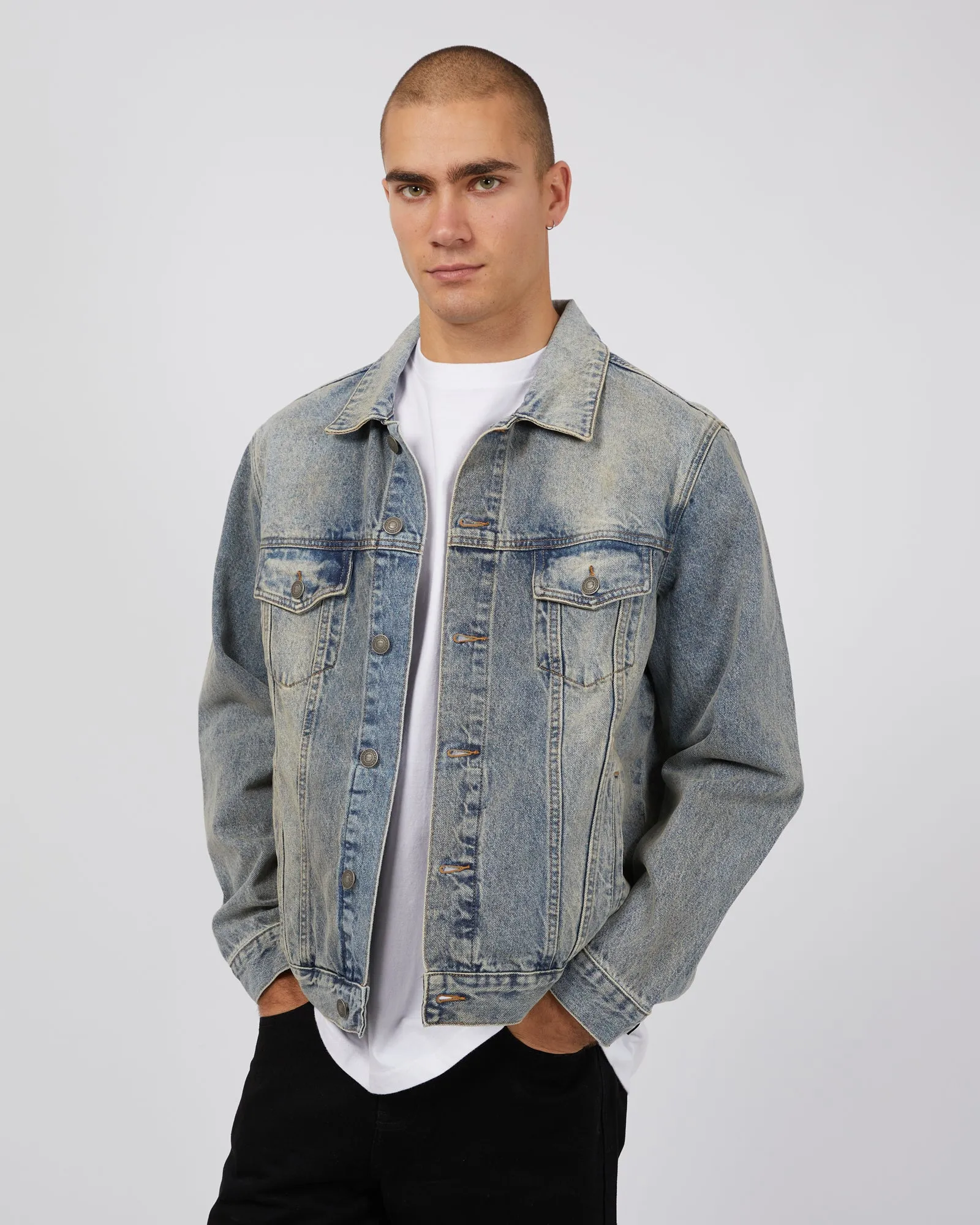 A1 Trucker Jacket Dirty Denim