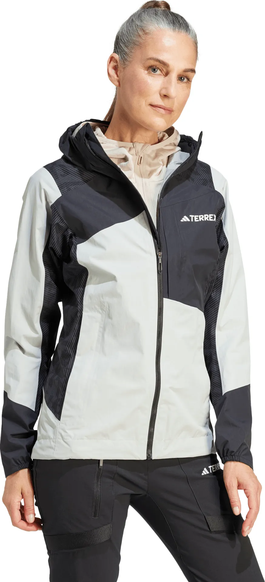 Adidas Women&#x27;s TERREX Xperior Hybrid RAIN.RDY Jacket Wonsil/Black | Buy Adidas Women&#x27;s TERREX Xperior Hybrid RAIN.RDY Jacket Wonsil/Black here | Outnorth