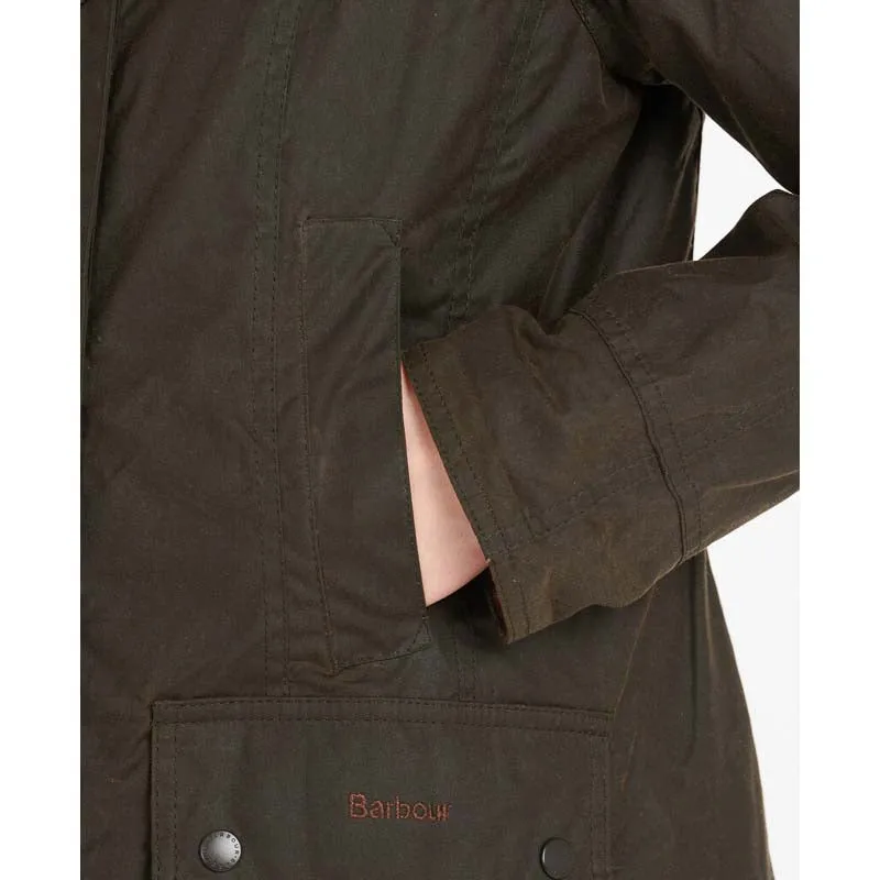 Barbour Classic Beadnell Ladies Wax Jacket - Olive