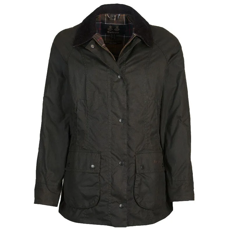 Barbour Classic Beadnell Ladies Wax Jacket - Olive