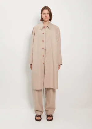 Belted Lightweight Linen Cotton Coat