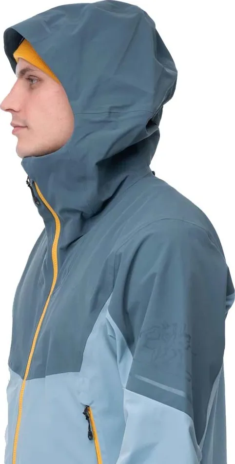 Bergans Men&#x27;s Senja Hybrid Softshell Jacket  Smoke Blue/Orion Blue/Light Golden Yellow | Buy Bergans Men&#x27;s Senja Hybrid Softshell Jacket  Smoke Blue/Orion Blue/Light Golden Yellow here | Outnorth