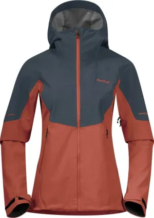 Bergans Women&#x27;s Senja Hybrid Softshell Jacket Brick/Orion Blue | Buy Bergans Women&#x27;s Senja Hybrid Softshell Jacket Brick/Orion Blue here | Outnorth