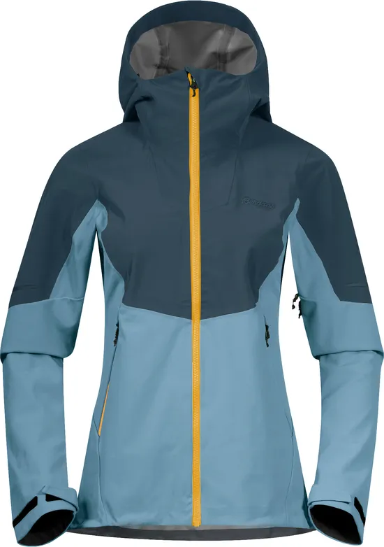 Bergans Women&#x27;s Senja Hybrid Softshell Jacket Smoke Blue/Orion Blue/Light Golden Yellow | Buy Bergans Women&#x27;s Senja Hybrid Softshell Jacket Smoke Blue/Orion Blue/Light Golden Yellow here | Outnorth