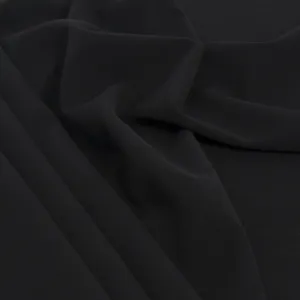 Black Polyester Stretch Fabric 1831