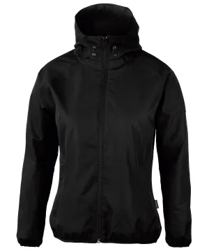 Black - Women’s Carmel – minimalistic hooded windbreaker