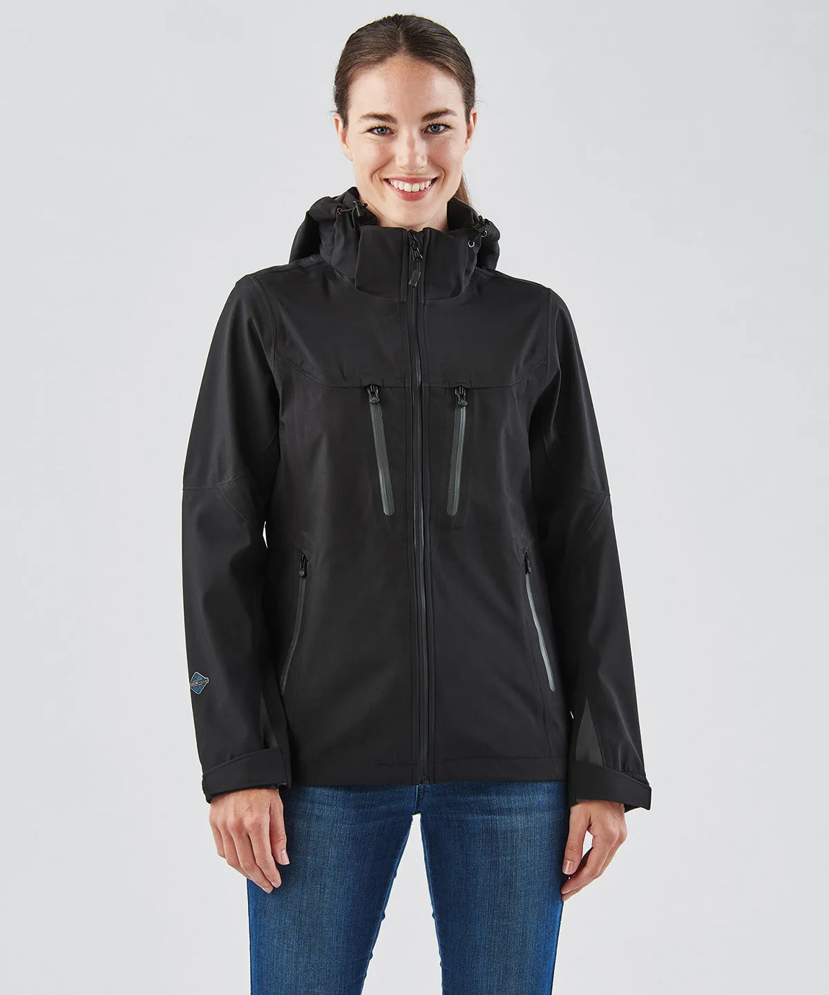 Black/Carbon - Women's Patrol technical softshell jacket