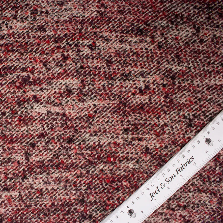 Bordeaux Mottled Pure Wool