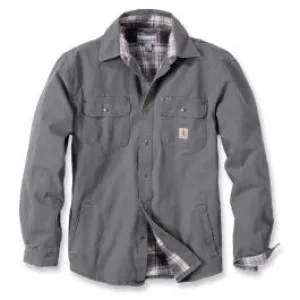 Carhartt&#x20;100590&#x20;Sale&#x3A;&#x20;Weathered&#x20;Canvas&#x20;Shirt&#x20;Jacket&#x20;-&#x20;Gravel