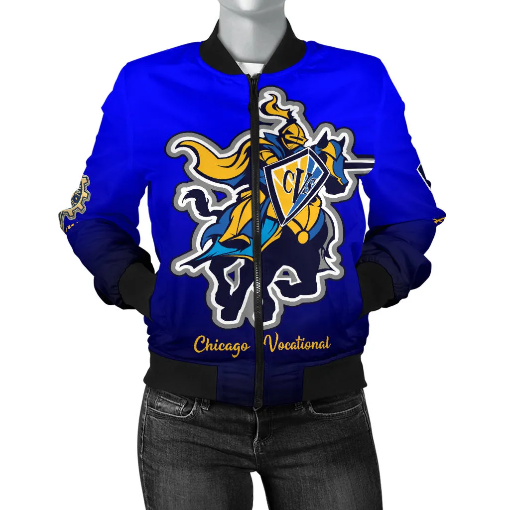 Chicago Vocational CVS BLUEBLEND Bomber Jacket_Women