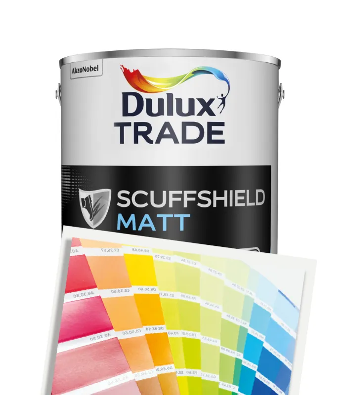 Dulux Trade Scuffshield Matt 5L - Tinted Colour Match