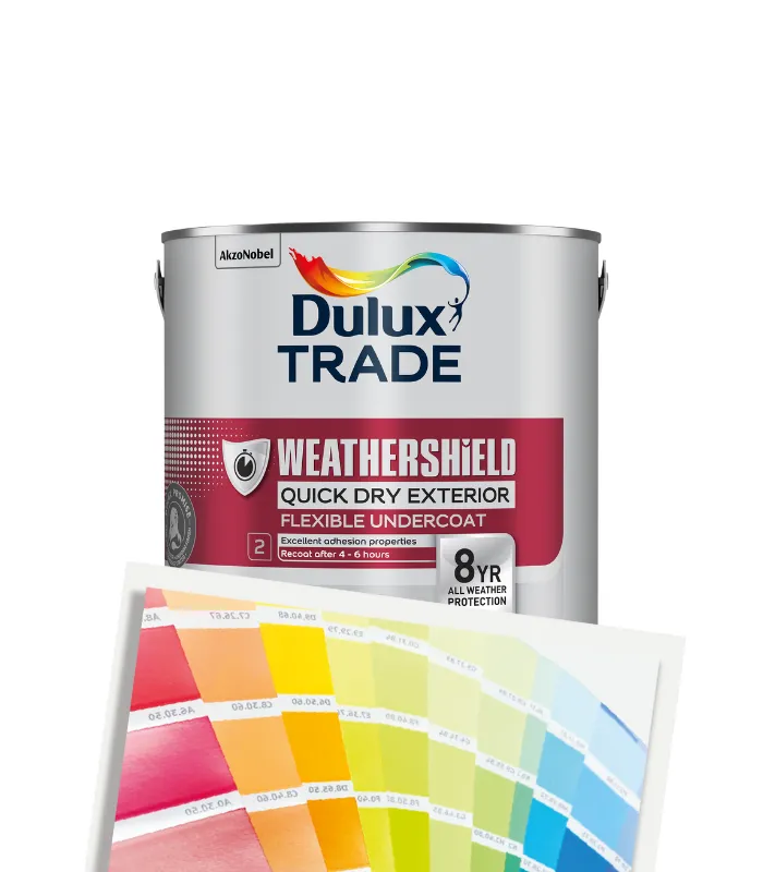 Dulux Trade Weathershield Quick Dry Exterior Flexible Undercoat - Tinted Colour Match