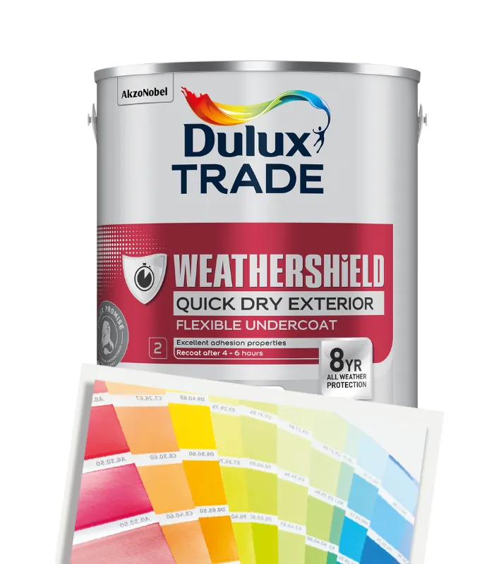 Dulux Trade Weathershield Quick Dry Exterior Flexible Undercoat - Tinted Colour Match