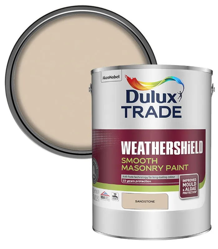 Dulux Trade Weathershield Smooth Masonry Paint- 5 Litre