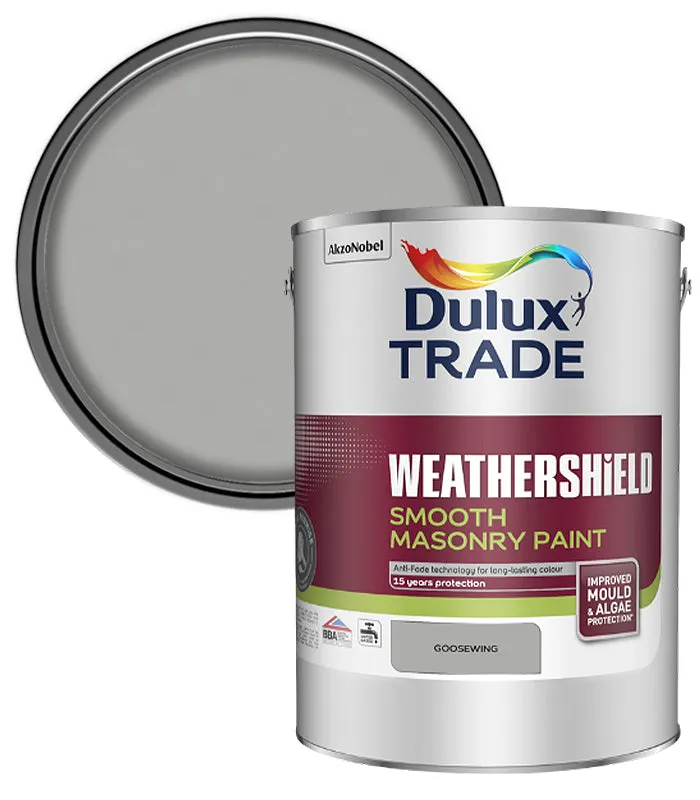 Dulux Trade Weathershield Smooth Masonry Paint- 5 Litre