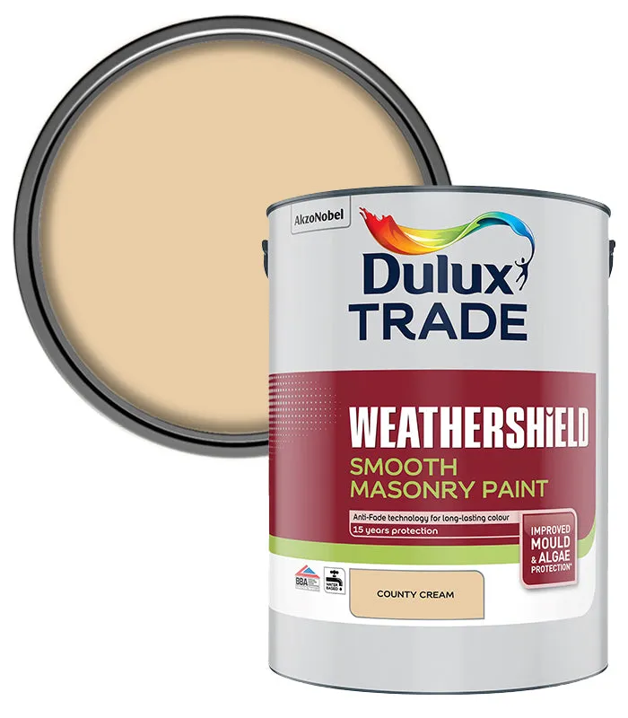 Dulux Trade Weathershield Smooth Masonry Paint- 5 Litre