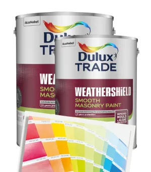 Dulux Trade Weathershield Smooth Masonry Paint - Tinted Colour Match