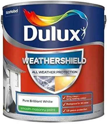 Dulux Weathershield  2.5L Masonry Paint - Brilliant White