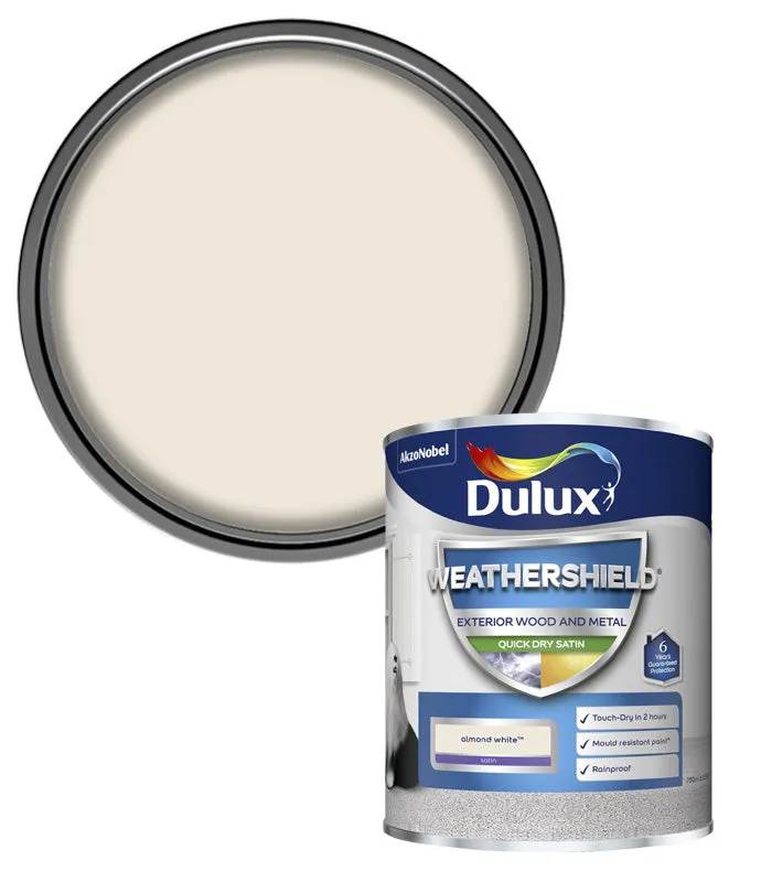 Dulux Weathershield Quick Dry Satin Paint - Wood and Metal