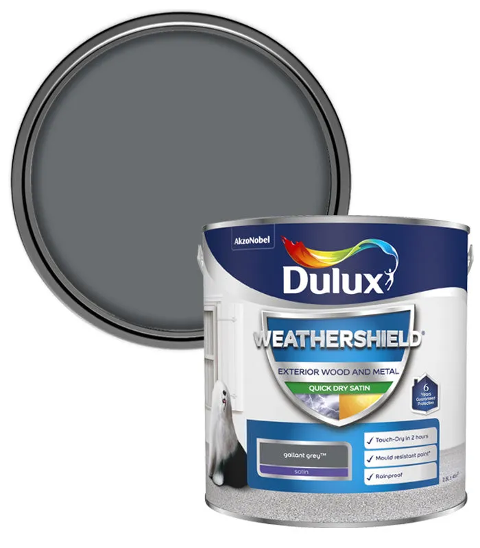 Dulux Weathershield Quick Dry Satin Paint - Wood and Metal