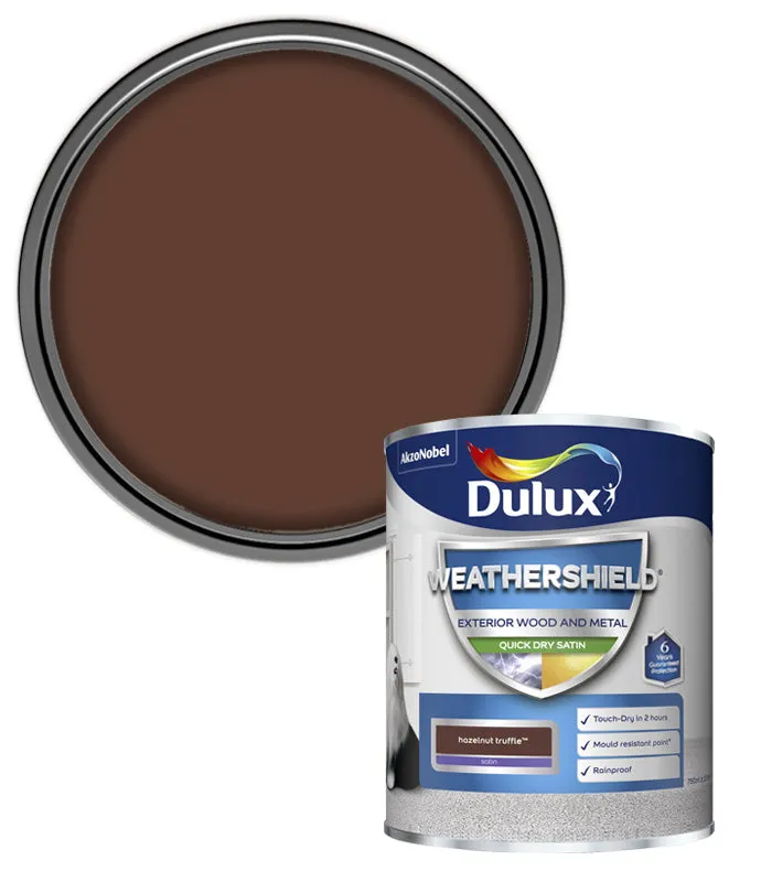 Dulux Weathershield Quick Dry Satin Paint - Wood and Metal