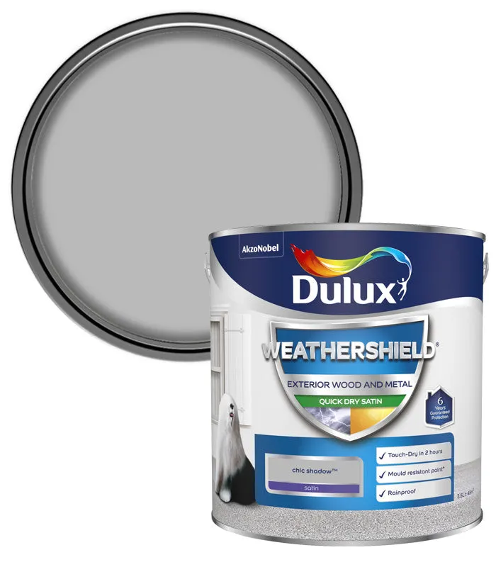 Dulux Weathershield Quick Dry Satin Paint - Wood and Metal