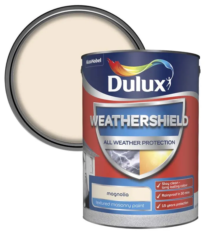 Dulux Weathershield Textured Masonry Paint - 5 Litre