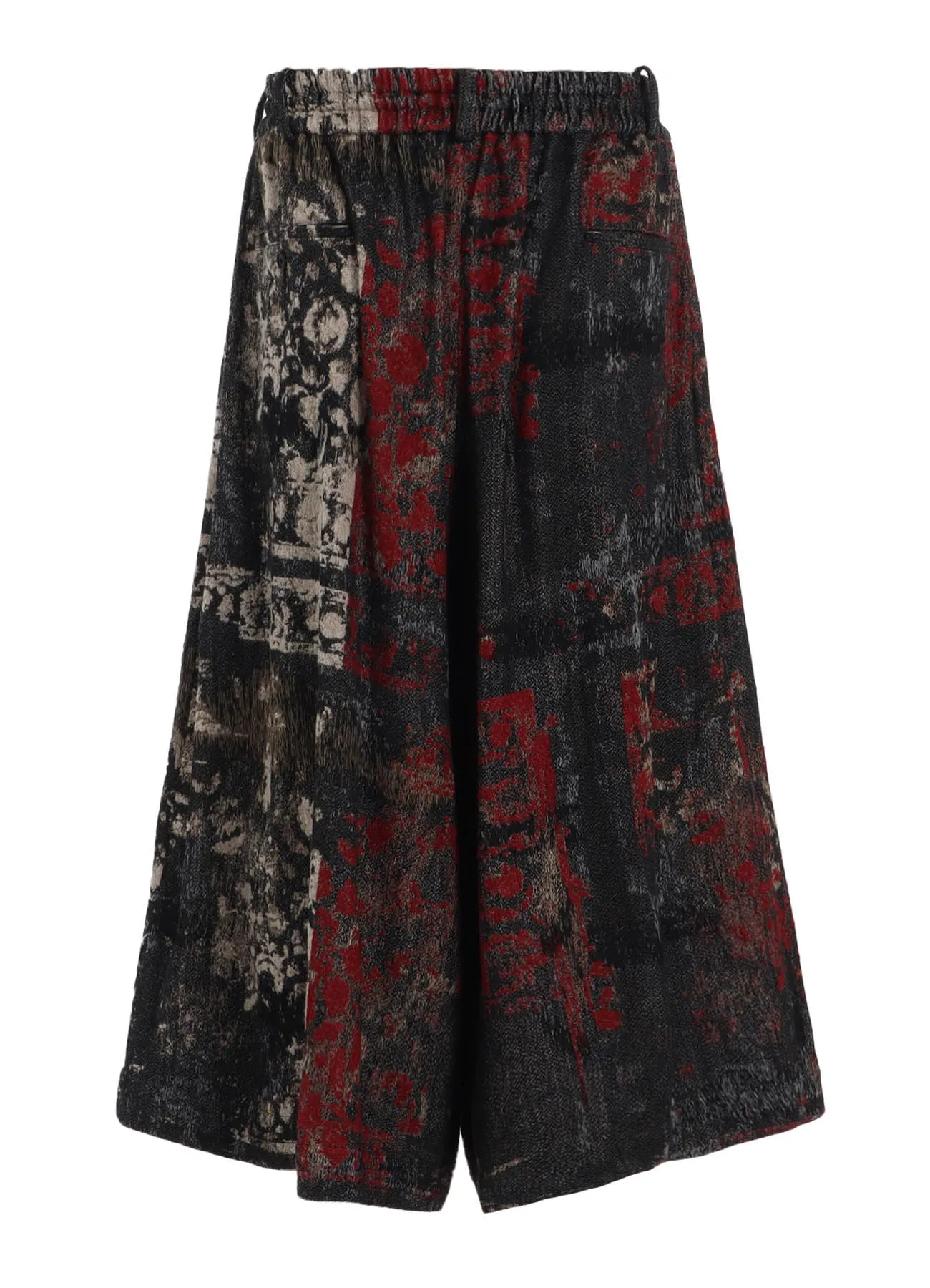 FLORAL JACQUARD CULOTTE PANTS