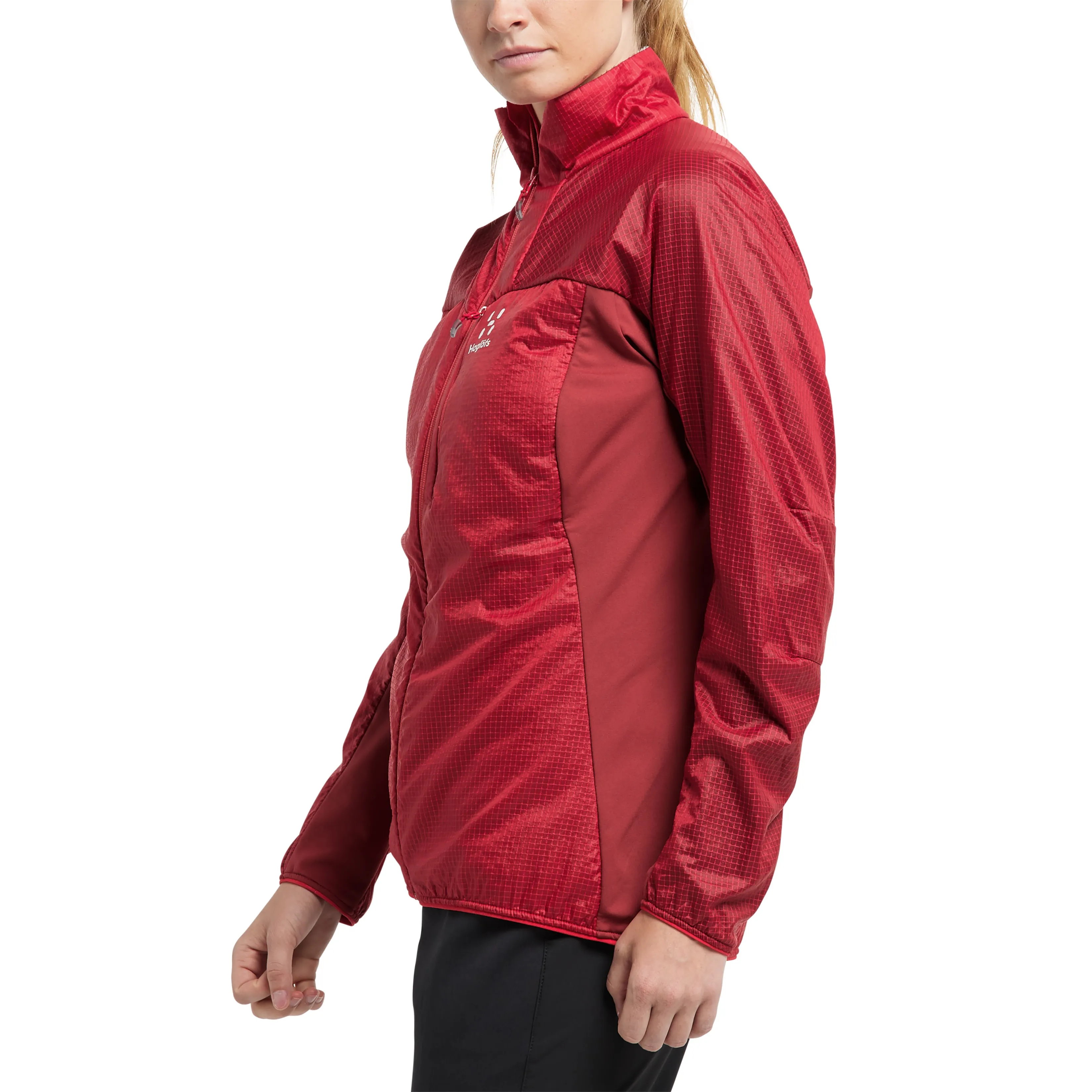 Haglöfs Summit Hybrid Jacket Women Hibiscus Red/Brick Red | Buy Haglöfs Summit Hybrid Jacket Women Hibiscus Red/Brick Red here | Outnorth