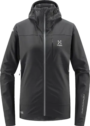 Haglöfs Women&#x27;s L.I.M Hybrid Softshell Jacket Magnetite/Concrete | Buy Haglöfs Women&#x27;s L.I.M Hybrid Softshell Jacket Magnetite/Concrete here | Outnorth