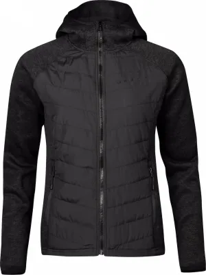 Halti Women&#x27;s Streams Hybrid Knit Layer Jacket Black Melange | Buy Halti Women&#x27;s Streams Hybrid Knit Layer Jacket Black Melange here | Outnorth