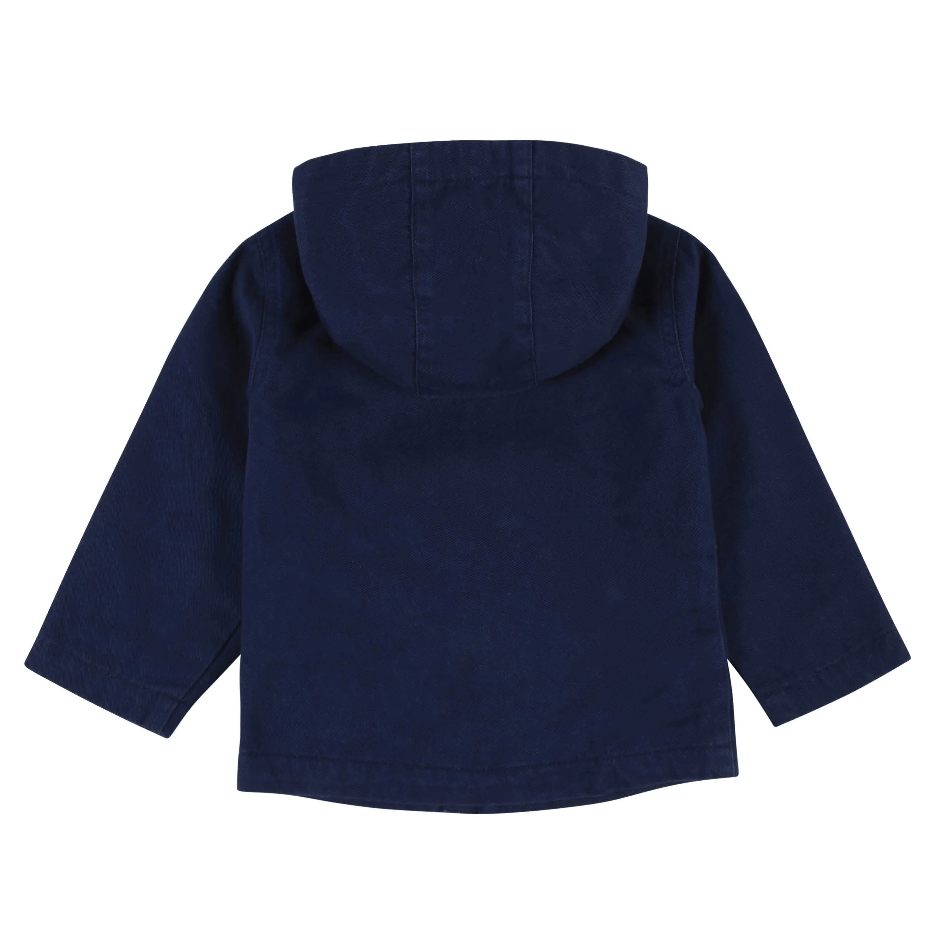 Infant & Toddler Navy Hooded Cotton Twill Utility Jacket