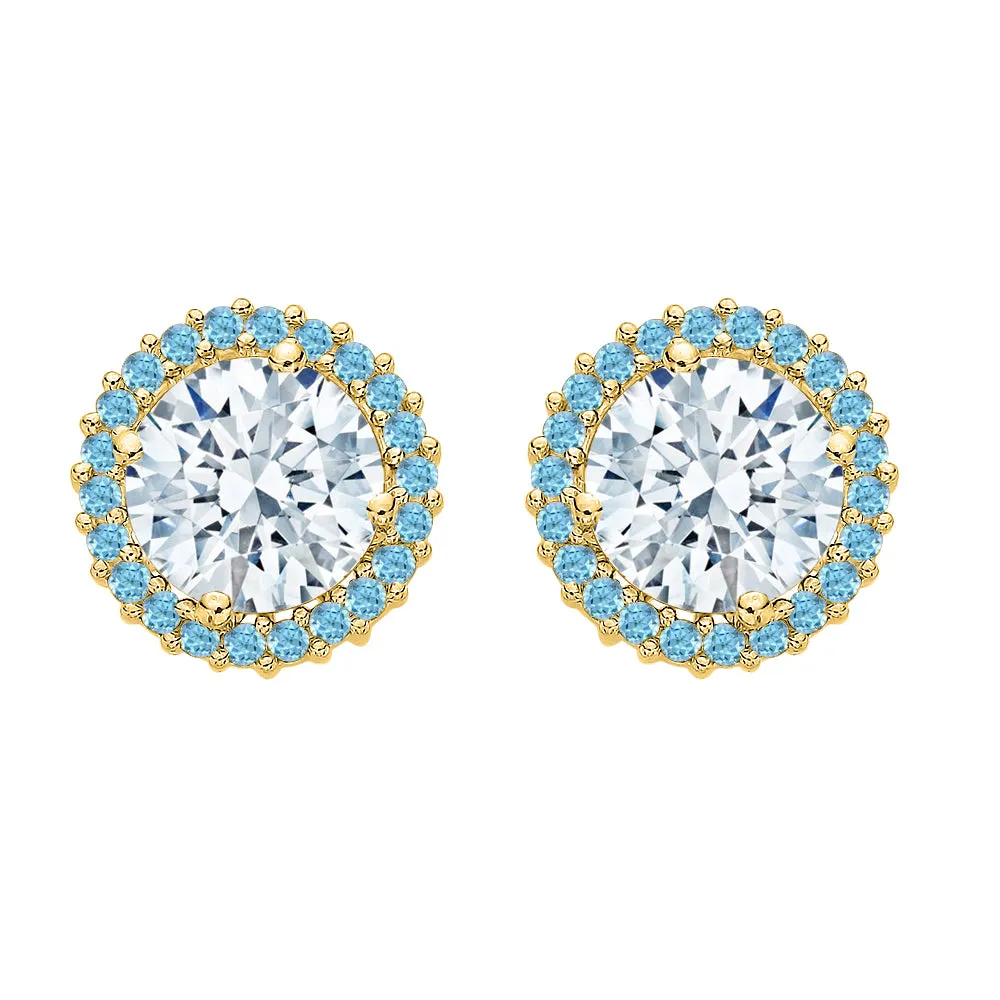 KATARINA 5/8 cttw Natural Gemstones Earring Jackets