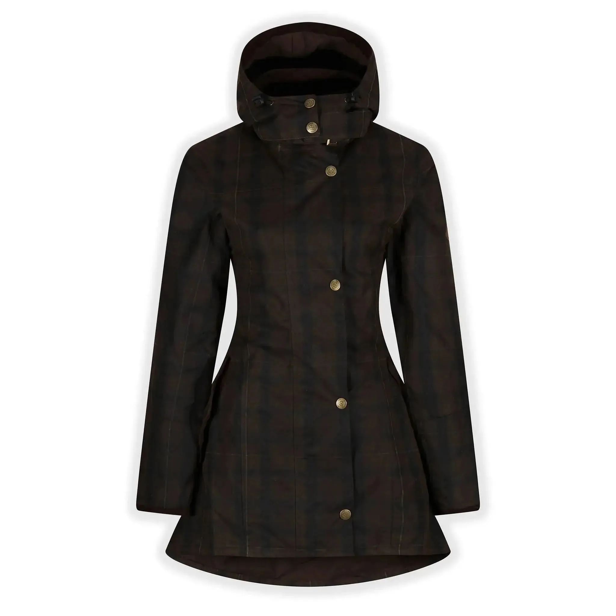 Louise Deluxe Check Wax Coat