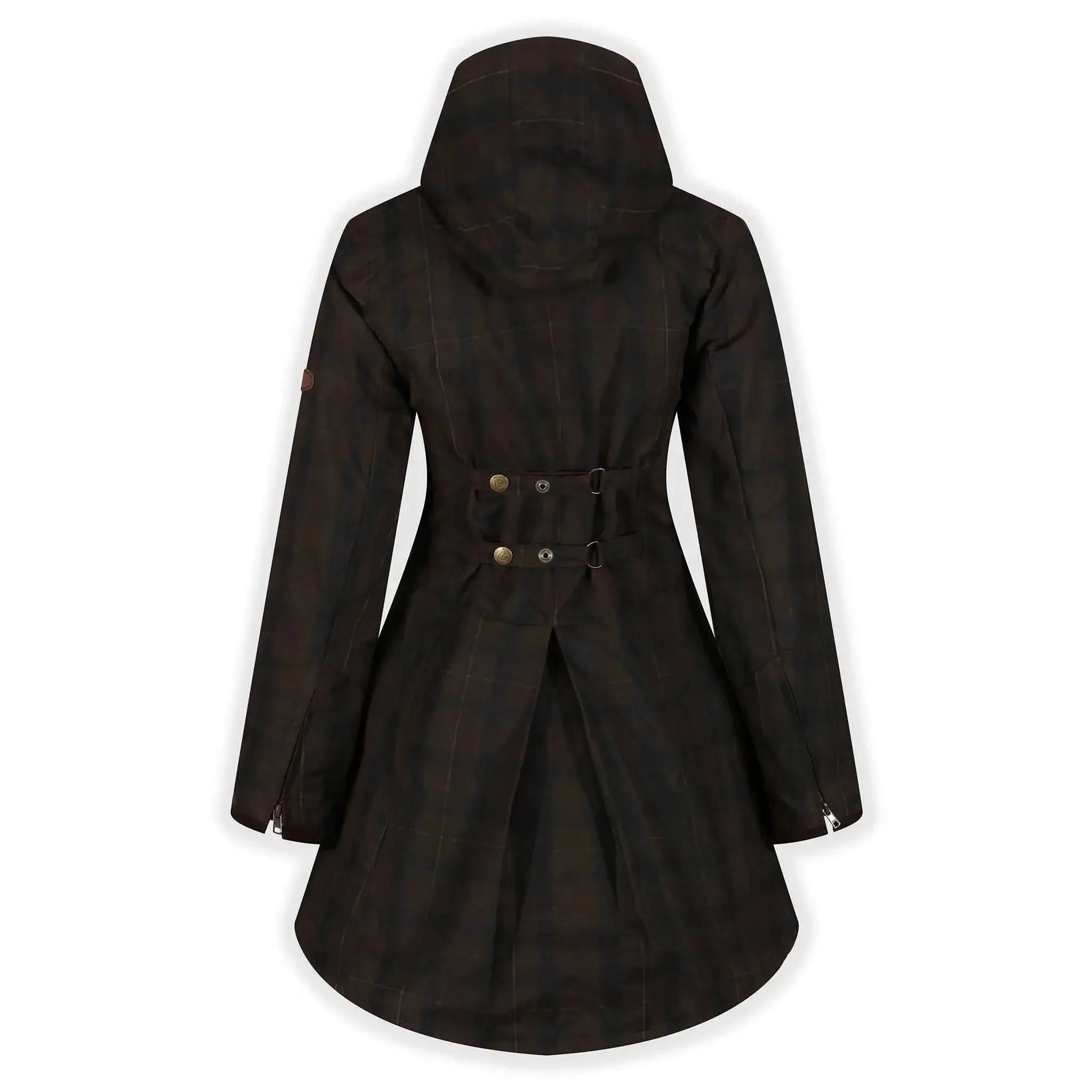 Louise Deluxe Check Wax Coat