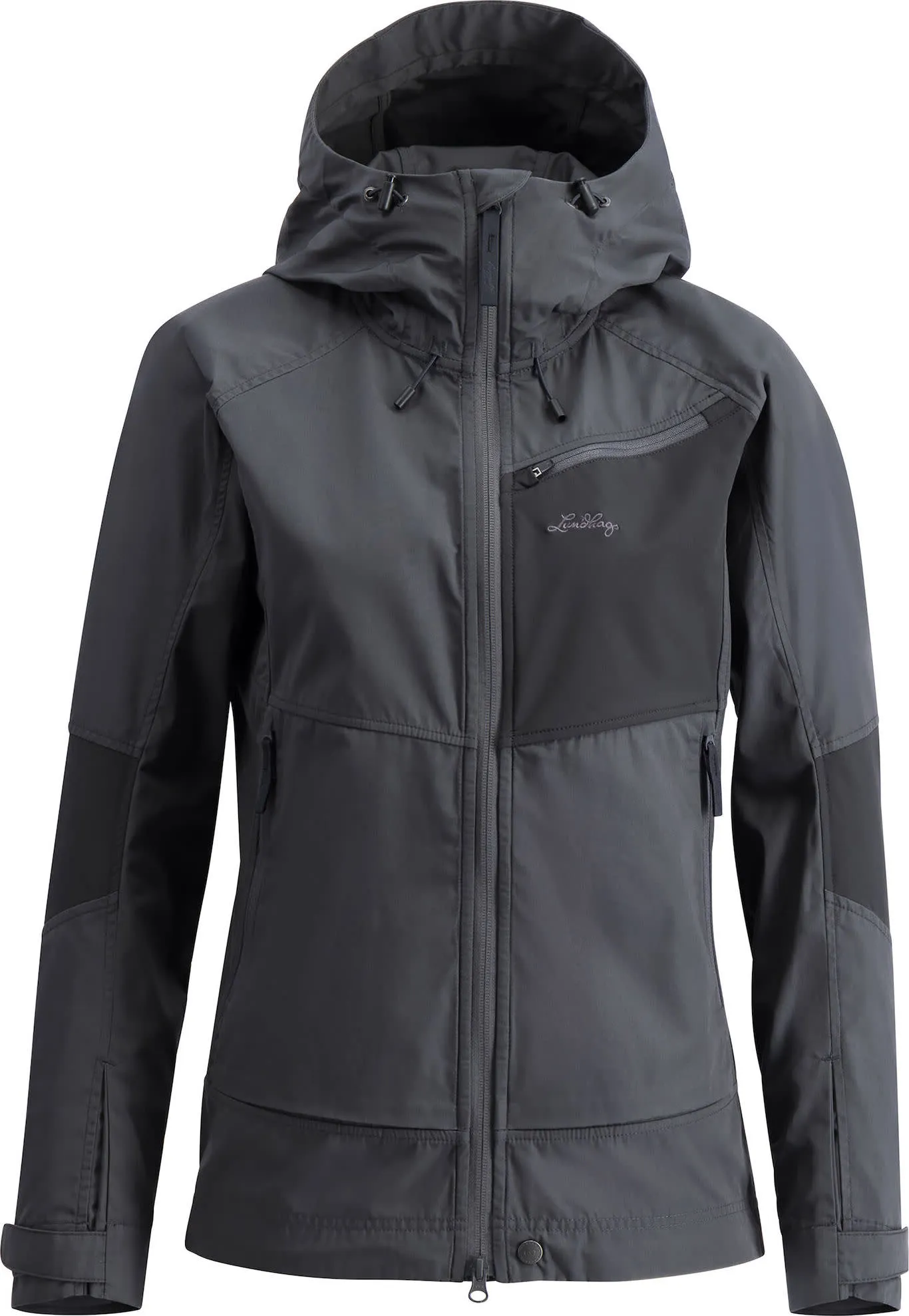 Lundhags Women&#x27;s Tived Stretch Hybrid Jacket Granite/Charcoal | Buy Lundhags Women&#x27;s Tived Stretch Hybrid Jacket Granite/Charcoal here | Outnorth