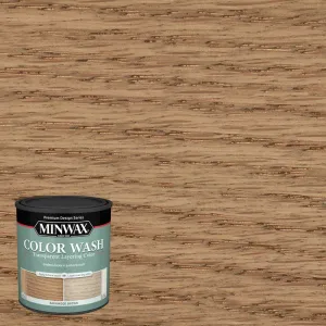 Minwax Color Wash Transparent Barnwood Brown Water-Based Wood Stain 1 qt