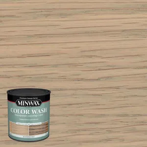 Minwax Color Wash Transparent Weathered Gray Water-Based Wood Stain 1 qt