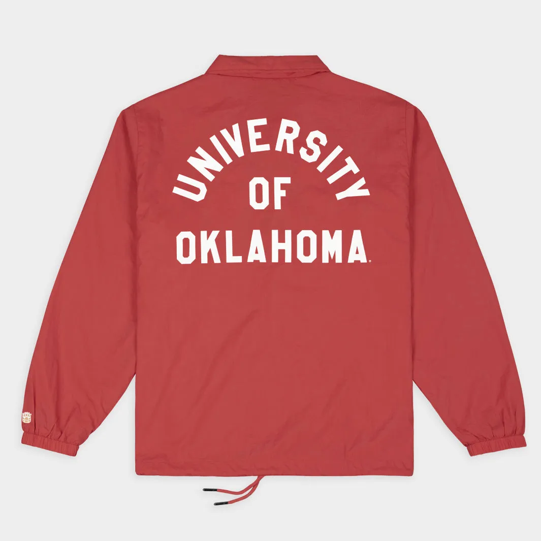 Oklahoma Sooners Football Retro Helmet Coaches Jacket