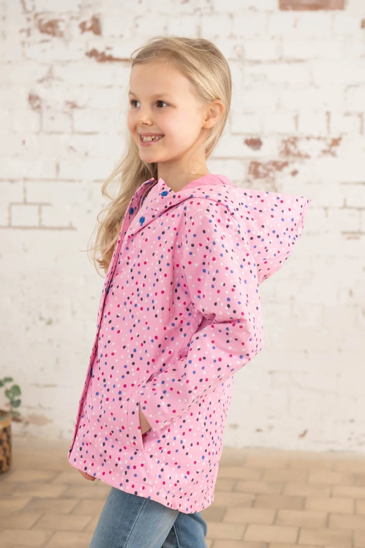 Olivia Jacket - Rose Pink Dot