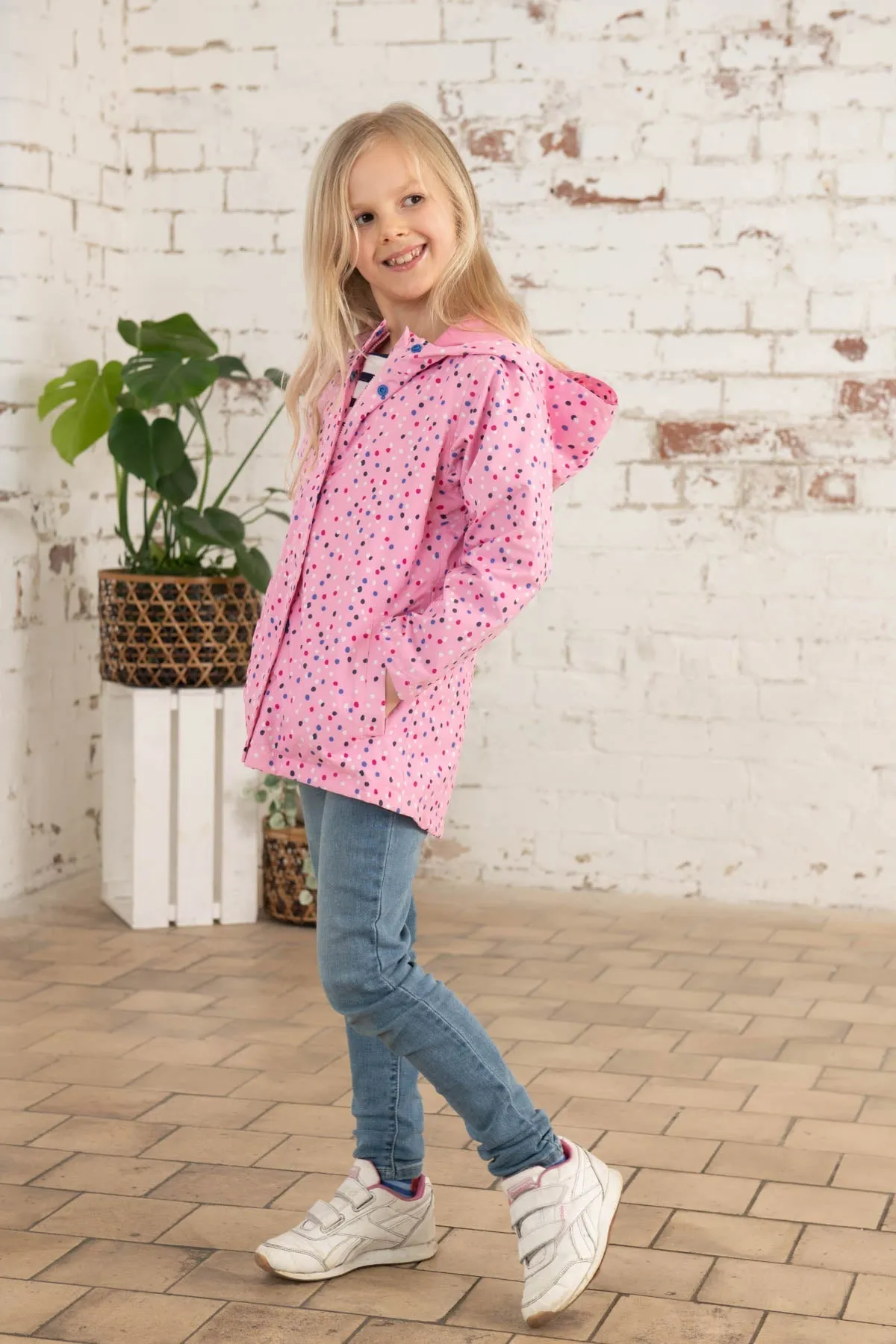 Olivia Jacket - Rose Pink Dot