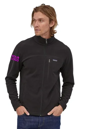 Patagonia Mens Micro D Custom Fleece Jackets, Black