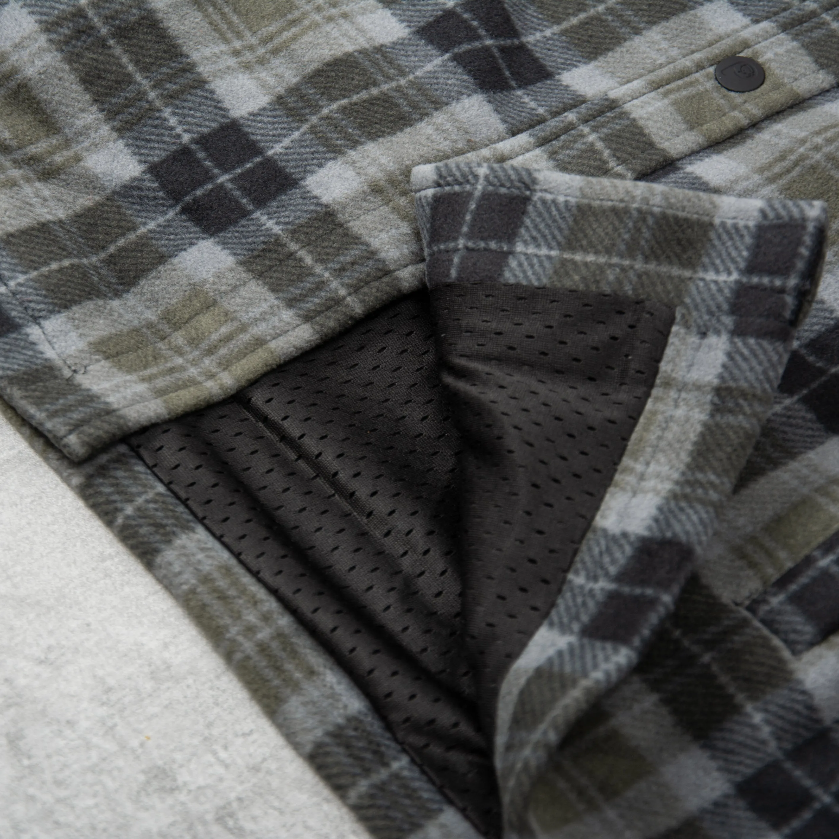 Penfield Checked Polar Fleece - Forest Night