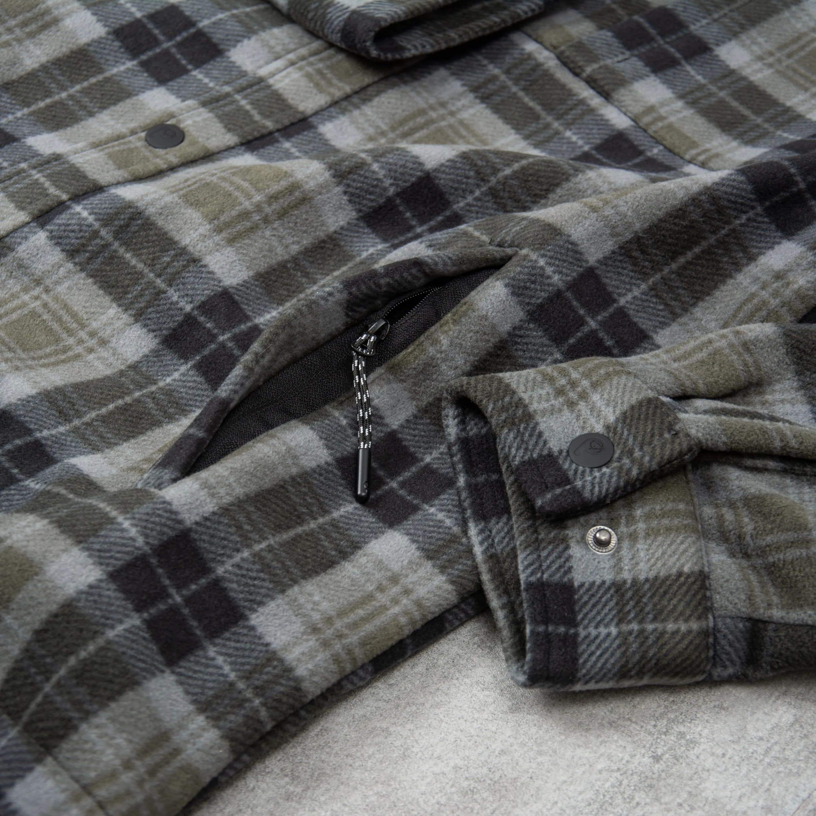 Penfield Checked Polar Fleece - Forest Night