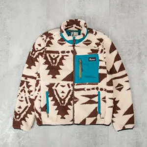 Penfield Mattawa Geo Print Fleece - Shaved Chocolate