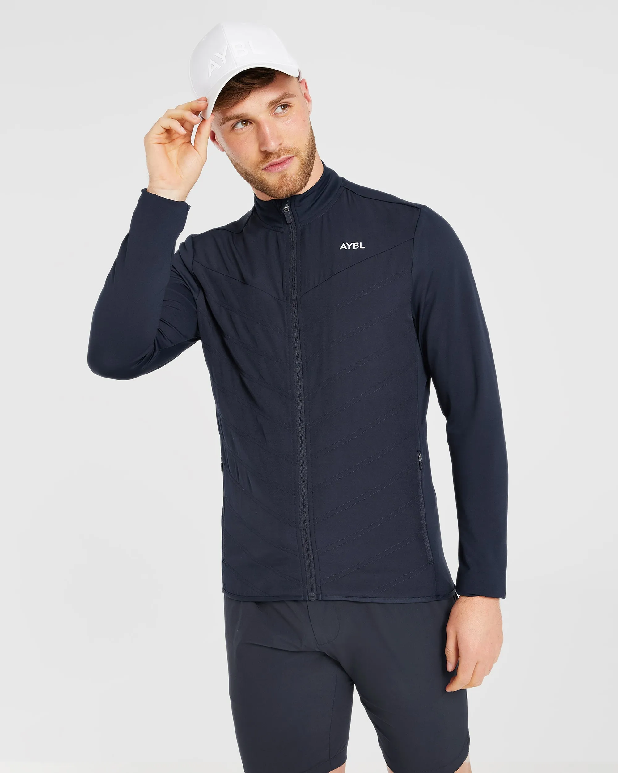 Performance Hybrid Jacket - Navy