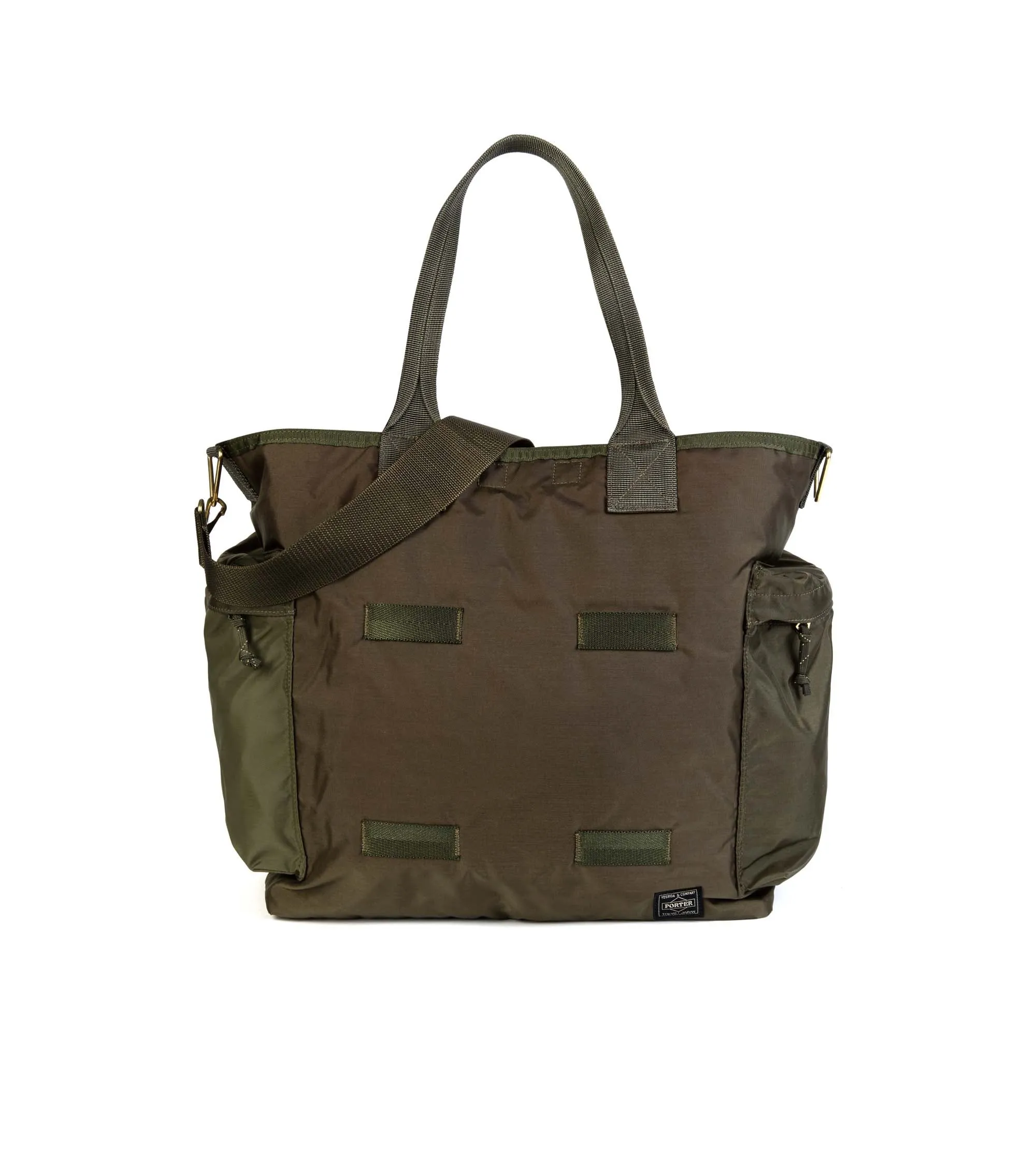 PORTER Force 2Way Tote Bag: Olive