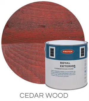 Protek Royal Exterior Wood Finish in Cedar Wood